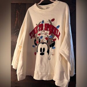Disney Cream Sweatshirt with Logo